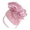 Sophisticated Pink Pillbox Fascinator by Fillies Collection - Image 2