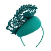 Sophisticated Teal Green Pillbox Fascinator by Fillies Collection - Image 6