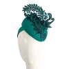 Sophisticated Teal Green Pillbox Fascinator by Fillies Collection