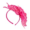 Sparkling Fuchsia Fascinator with Sequins by Fillies Collection - Image 4