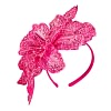 Sparkling Fuchsia Fascinator with Sequins by Fillies Collection - Image 2