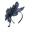 Sparkling Navy Fascinator with Sequins by Fillies Collection - Image 2