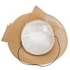 Gold custom made cocktail hat by Cupids Millinery - Image 3