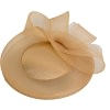 Gold custom made cocktail hat by Cupids Millinery - Image 2
