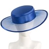 Royal Blue boater hat by Cupids Millinery Melbourne