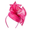 Bespoke fuchsia racing pillbox fascinator by Fillies Collection - Image 6