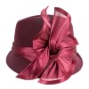Bespoke wine-colored felt fedora by Fillies Collection - Image 4