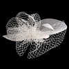Ecru custom made cocktail hat - Image 7