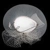 Ecru custom made cocktail hat - Image 5