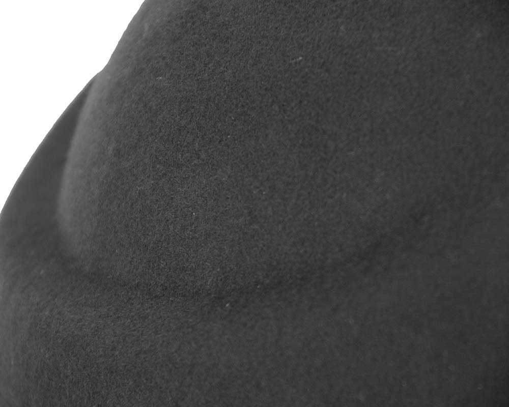 Designers black felt hat - Fascinators Online Designers black felt hat - Image 5