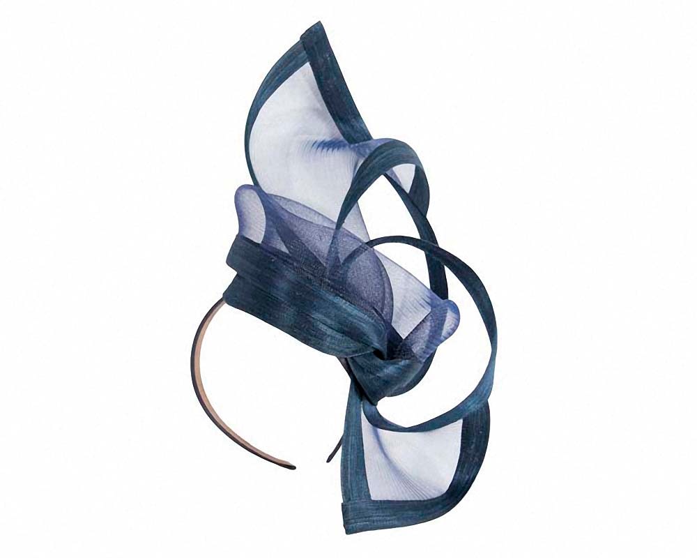 Fascinators Online - Edgy navy fascinator by Fillies Collection