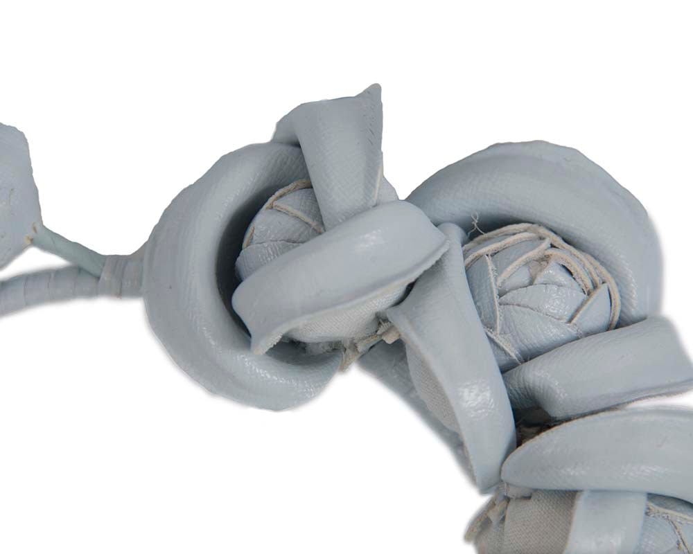 Light Blue leather flowers headband by Max Alexander - Image 3
