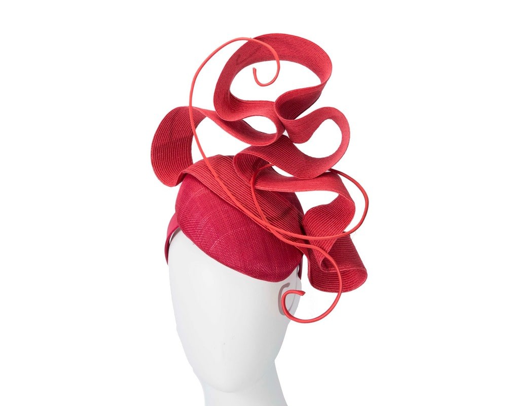 Fascinators Online - Designers red racing fascinator by Fillies Collection