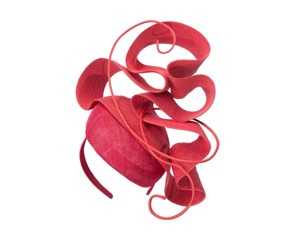 Fascinators Online - Designers red racing fascinator by Fillies Collection