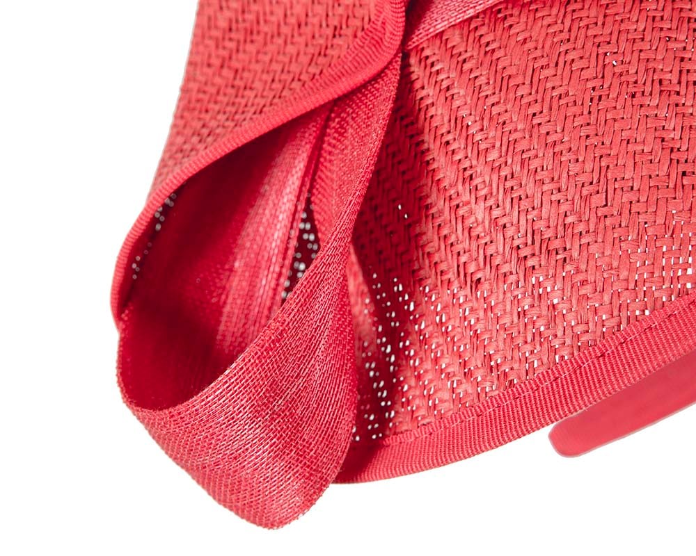 Red fascinator with bow by Fillies Collection - Fascinators Online Red fascinator with bow by Fillies Collection - Image 5