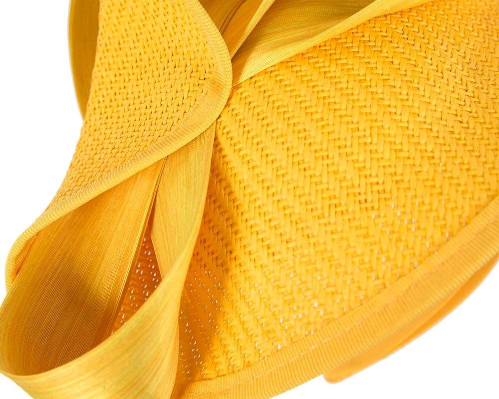 Yellow fascinator with bow by Fillies Collection - Fascinators Online Yellow fascinator with bow by Fillies Collection - Image 5
