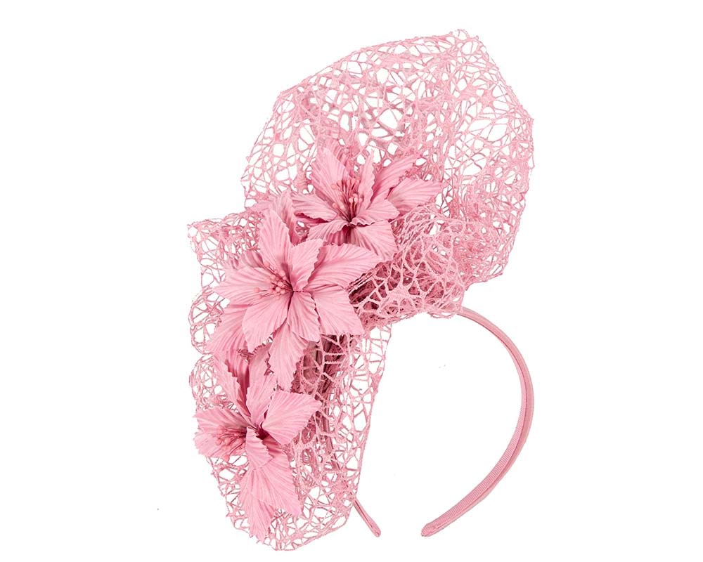 Fascinators Online - Dusty Pink designers racing fascinator by Fillies Collection
