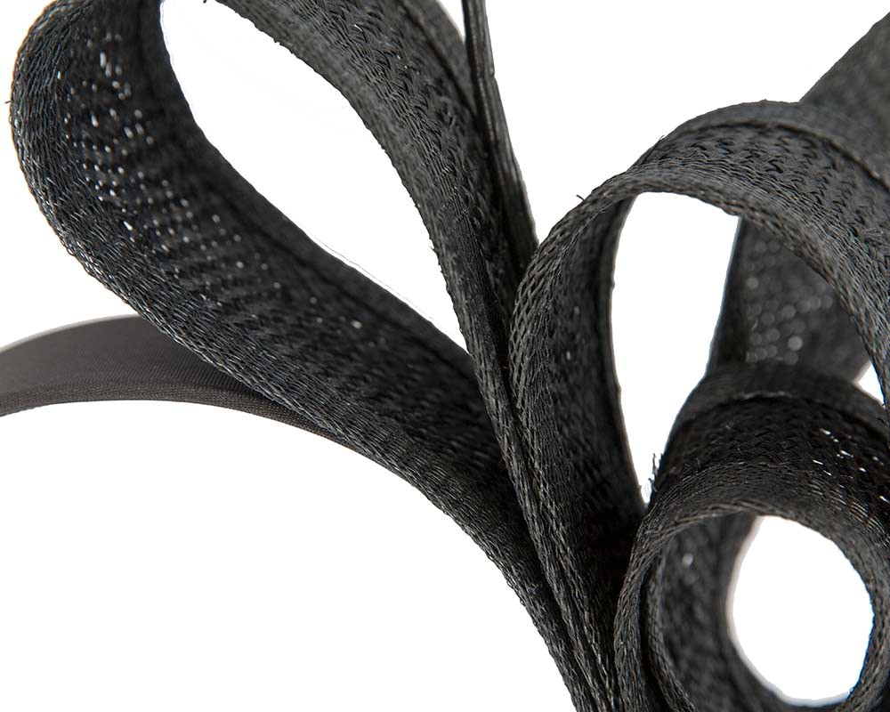 Black Australian Made bow fascinator - Image 3