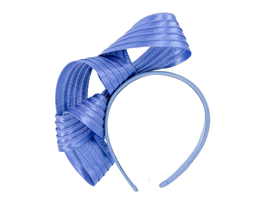 Twisted blue racing fascinator by Max Alexander - Fascinators Online Twisted blue racing fascinator by Max Alexander - Image 4