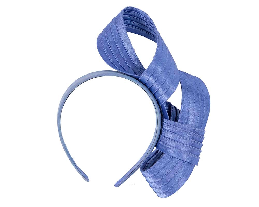 Fascinators Online - Twisted blue racing fascinator by Max Alexander