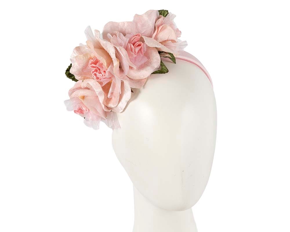 Fascinators Online - Multi-color blush flower headband by Max Alexander
