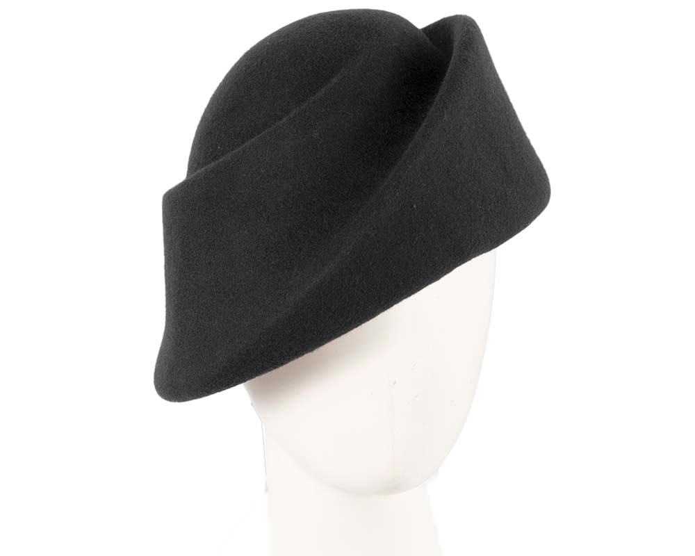 Fascinators Online - Designers black felt hat