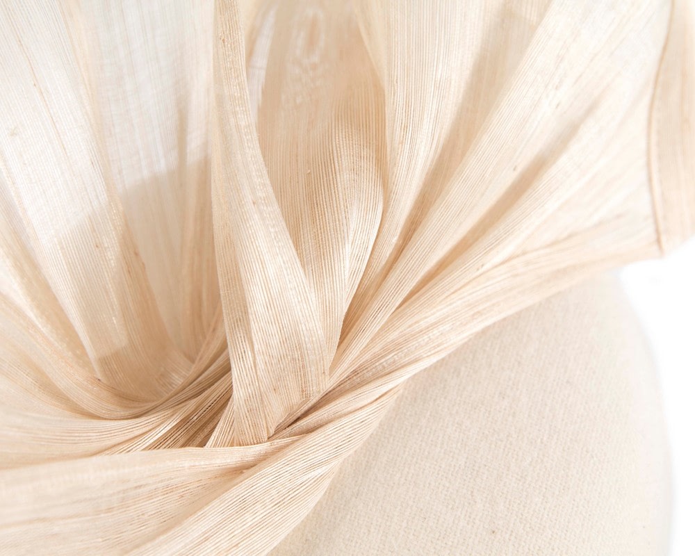 Bespoke cream winter pillbox fascinator by Fillies Collection - Fascinators Online Bespoke cream winter pillbox fascinator by Fillies Collection - Image 5