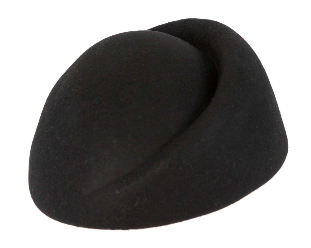Fascinators Online - Designers black felt winter fashion hat by Max Alexander