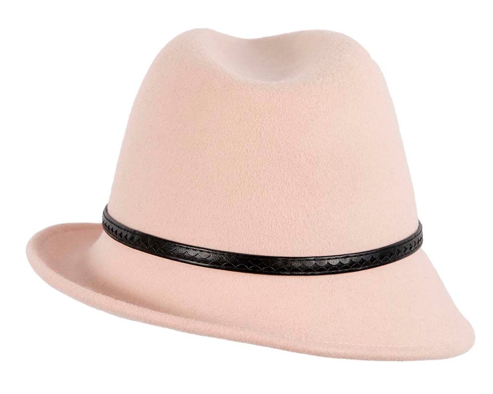Beige ladies felt fedora hat by Max Alexander - Image 6
