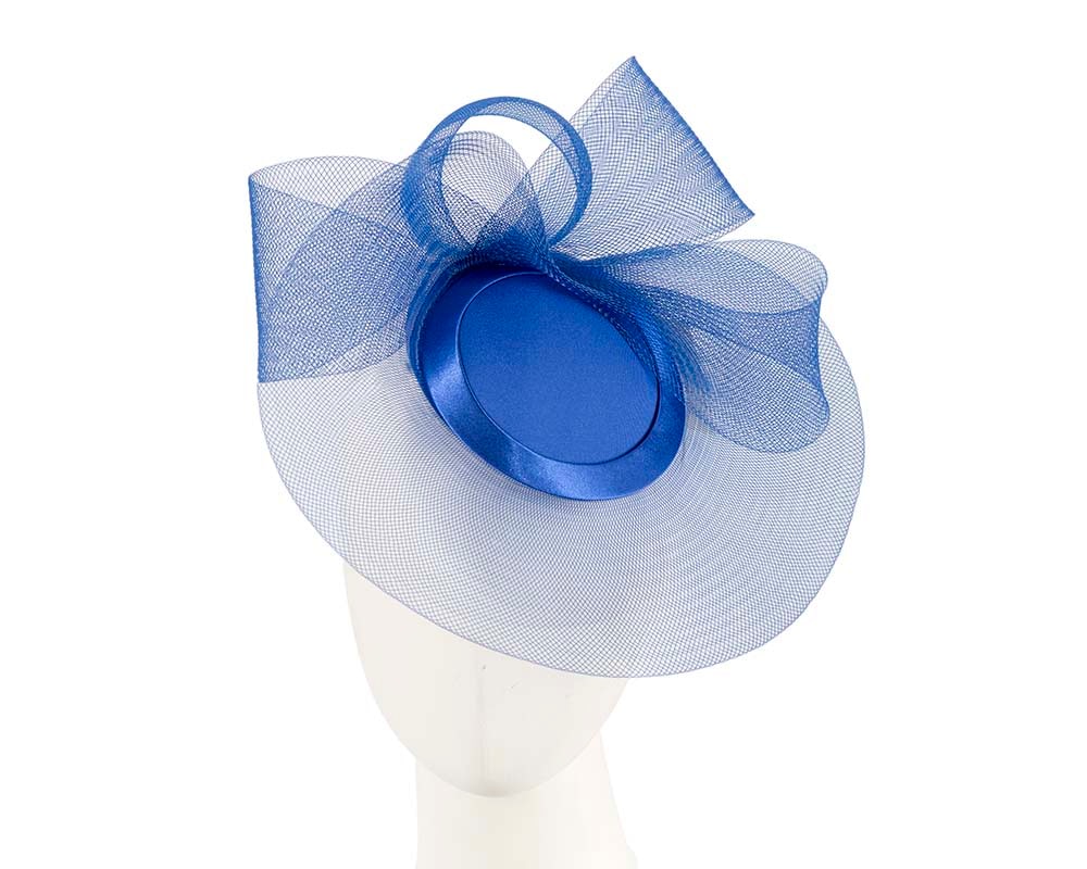 Fascinators Online - Royal Blue custom made Mother of the Bride cocktail hat