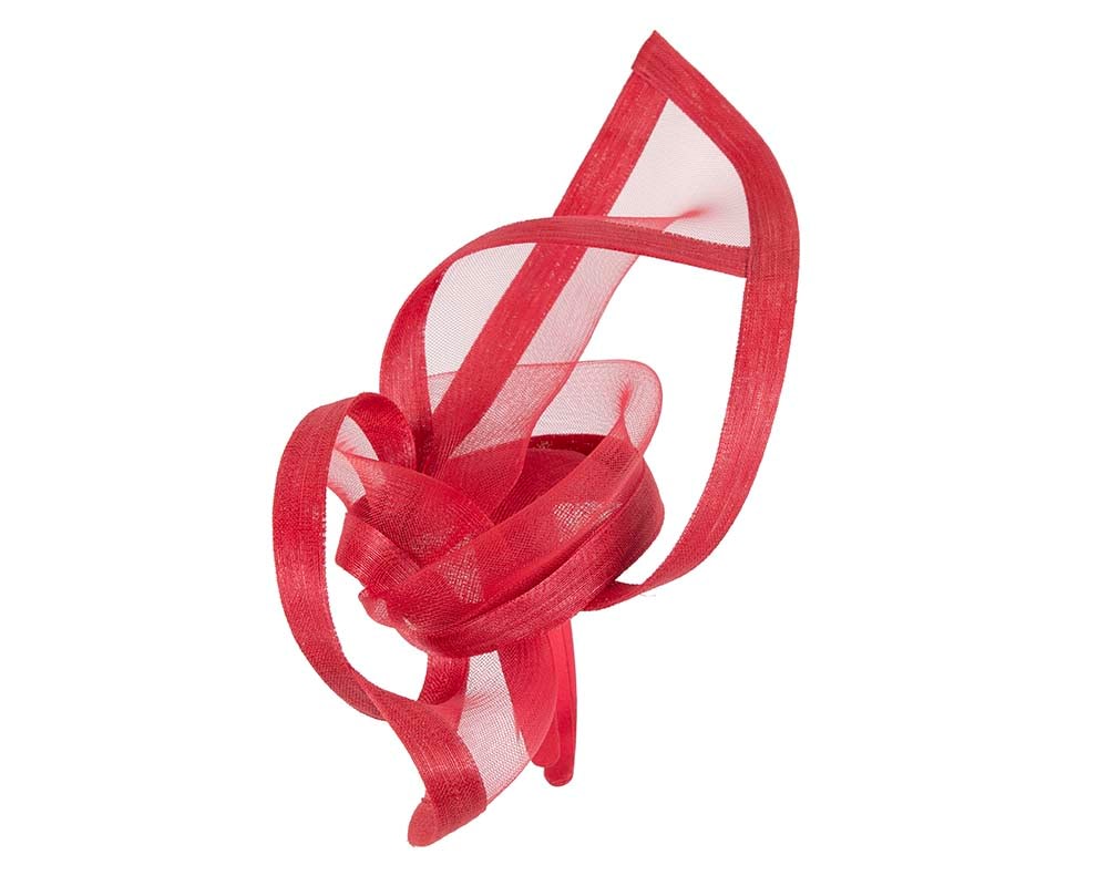 Edgy red fascinator by Fillies Collection - Image 4