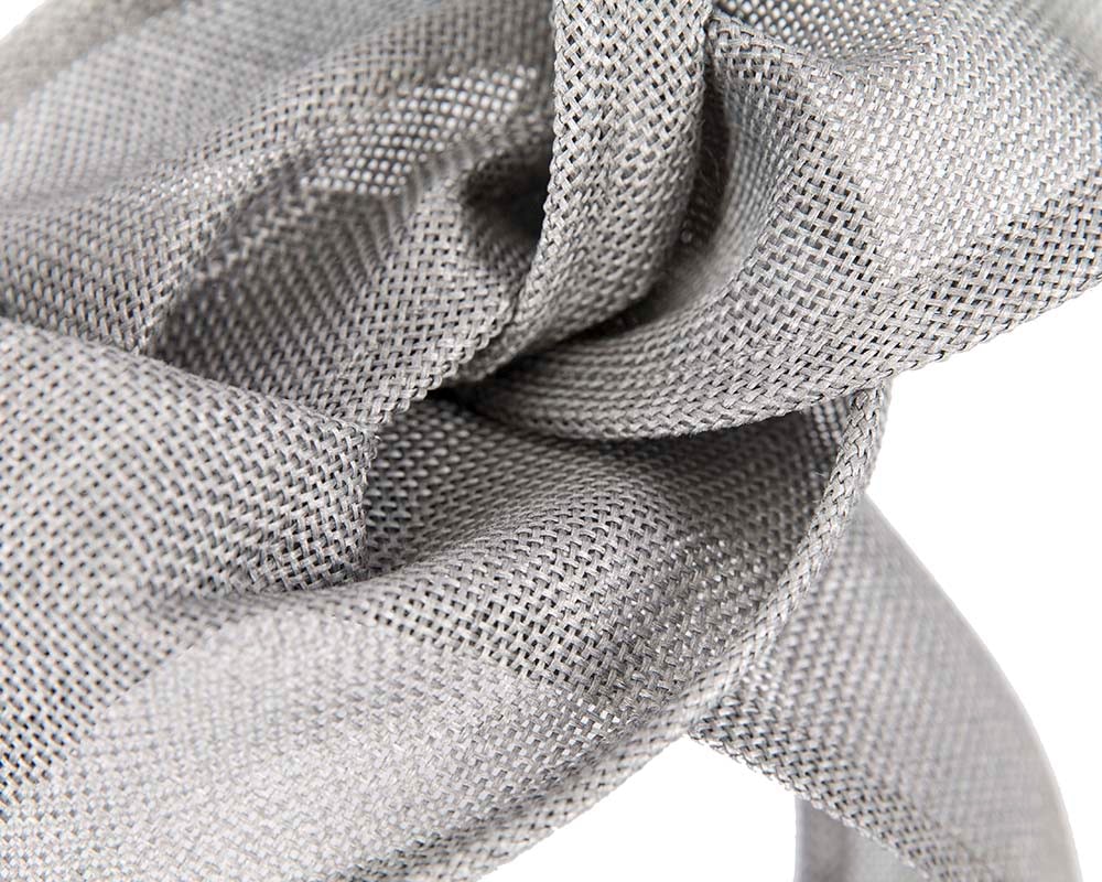 Dillies Collection silver bow fascinator - Fascinators Online Dillies Collection silver bow fascinator - Image 3