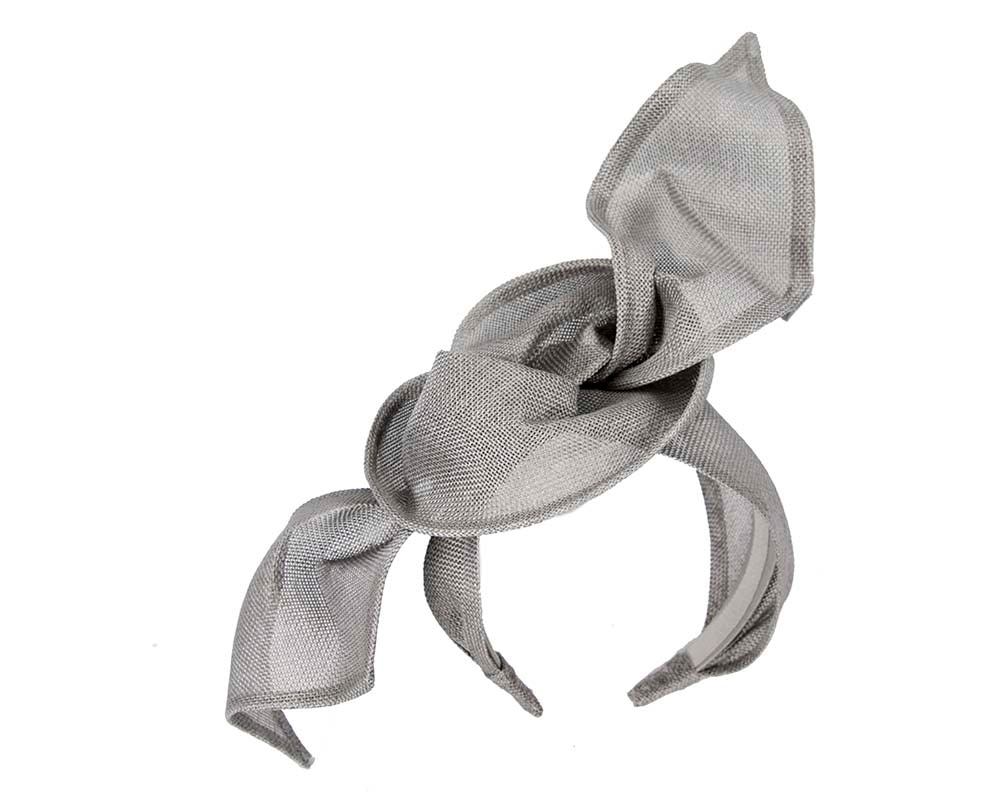 Fascinators Online - Dillies Collection silver bow fascinator