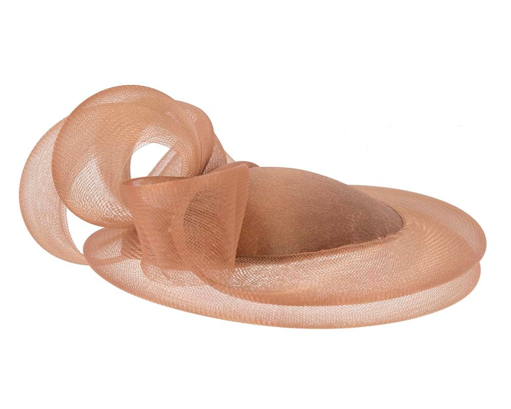 Mocca custom made cocktail hat by Cupids Millinery - Fascinators Online Mocca custom made cocktail hat by Cupids Millinery - Image 4