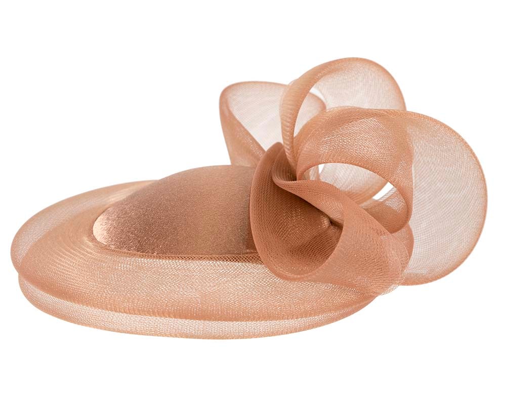 Mocca custom made cocktail hat by Cupids Millinery - Fascinators Online Mocca custom made cocktail hat by Cupids Millinery - Image 3