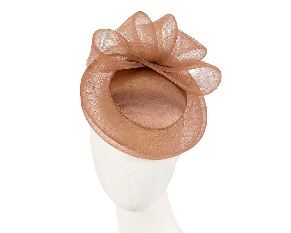 Fascinators Online - Mocca custom made cocktail hat by Cupids Millinery