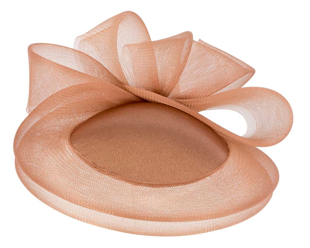 Fascinators Online - Mocca custom made cocktail hat by Cupids Millinery