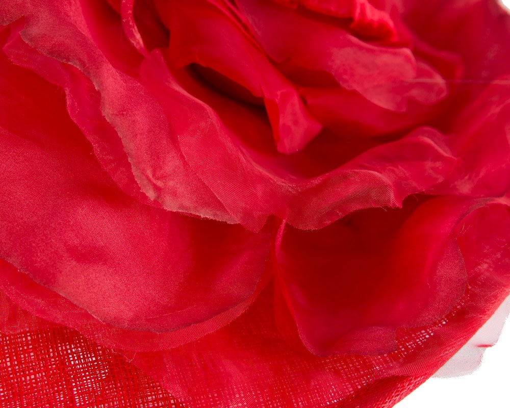 Large red plate racing fascinator by Fillies Collection - Fascinators Online Large red plate racing fascinator by Fillies Collection - Image 5