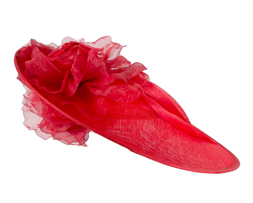 Large red plate racing fascinator by Fillies Collection - Fascinators Online Large red plate racing fascinator by Fillies Collection - Image 4