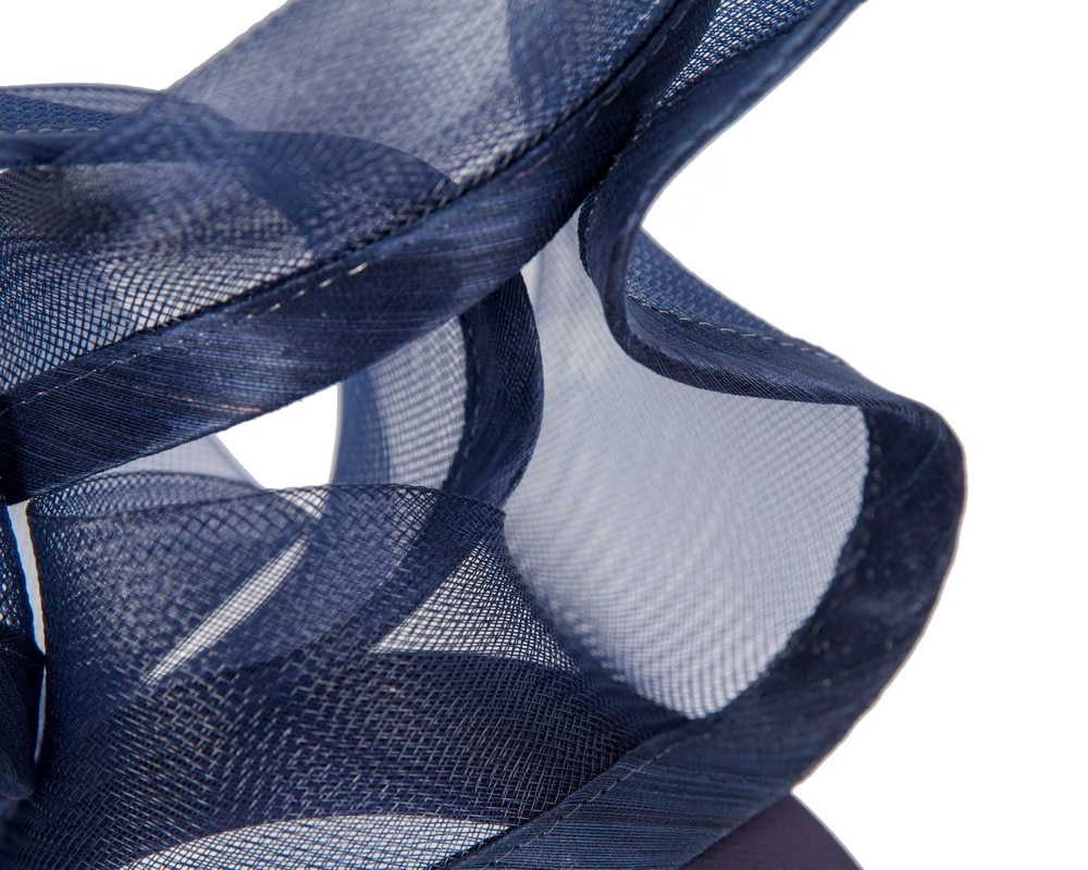 Bespoke large navy racing fascinator by Fillies Collection - Fascinators Online Bespoke large navy racing fascinator by Fillies Collection - Image 3