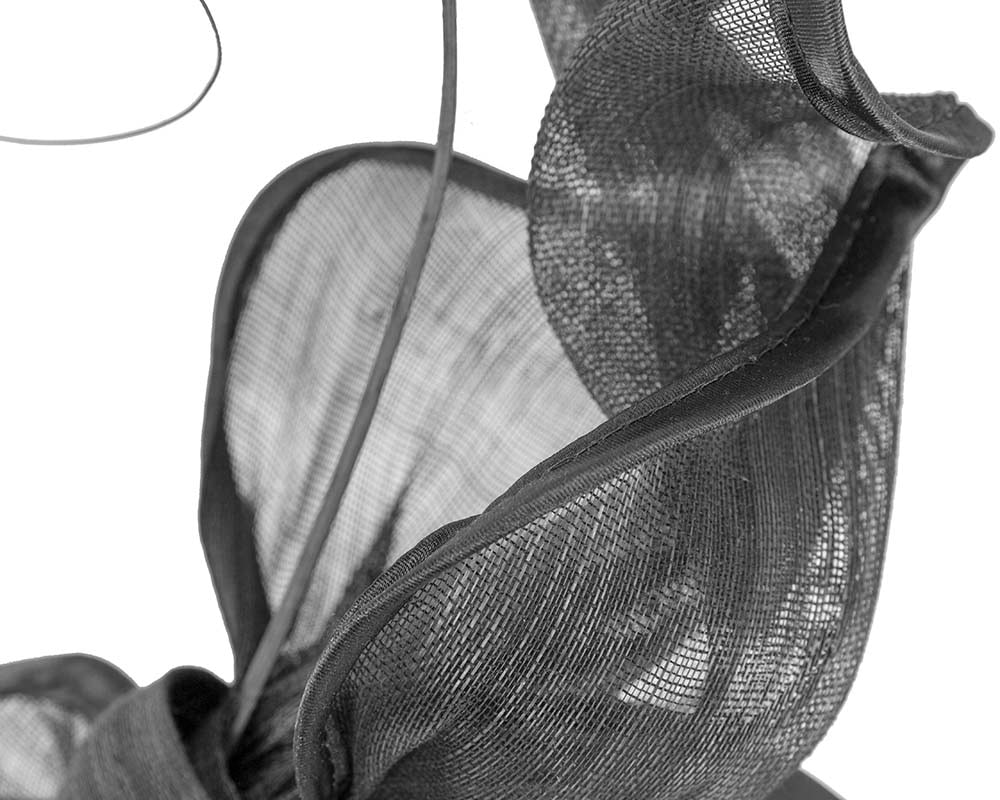 Twisted black racing fascinator by Fillies Collection - Image 3