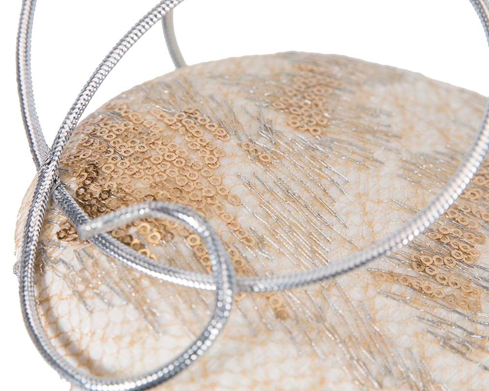 Cream & Silver fascinator by Fillies Collection - Image 5