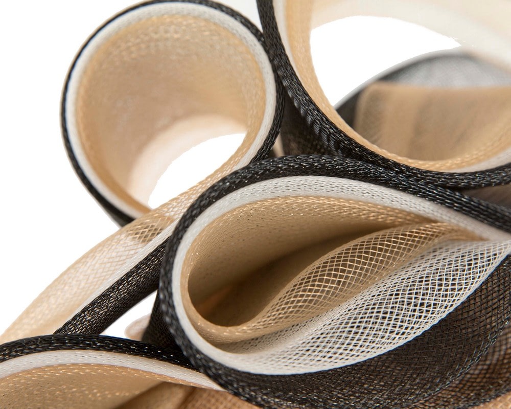 Large nude and black fascinator by Fillies Collection - Fascinators Online Large nude and black fascinator by Fillies Collection - Image 5