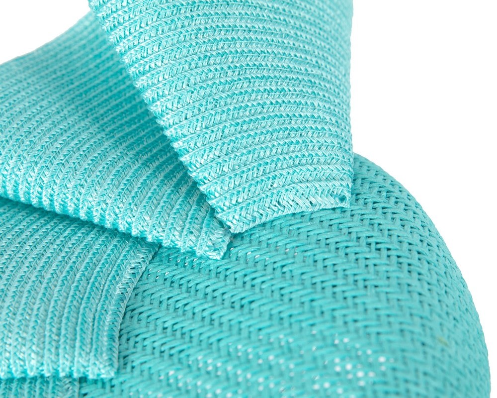 Turquoise racing pillbox fascinator by Fillies Collection - Image 5