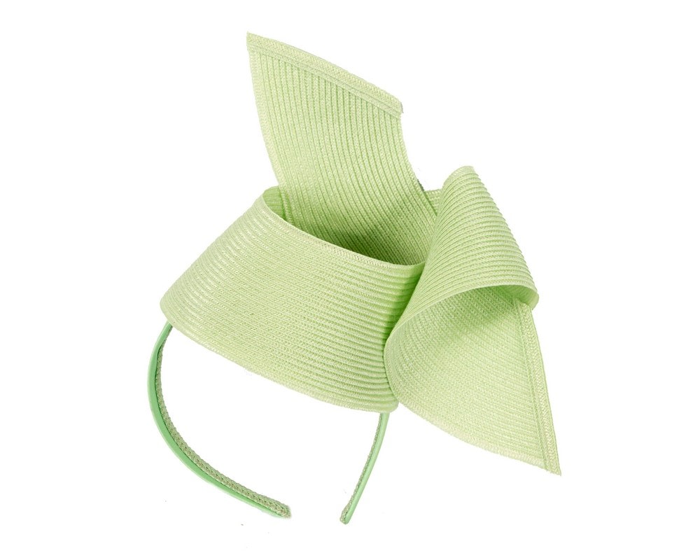 Fascinators Online - Stylish lime Australian Made racing fascinator by Max Alexander