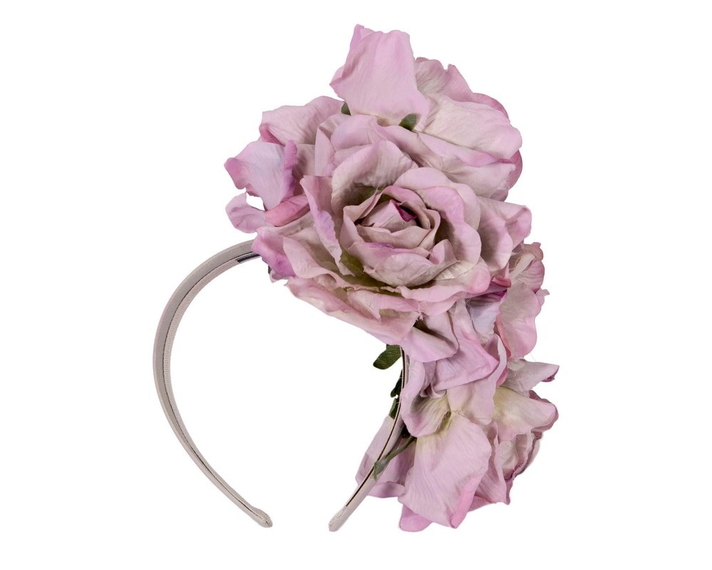 Large lilac flower headband by Max Alexander - Fascinators Online Large lilac flower headband by Max Alexander - Image 4