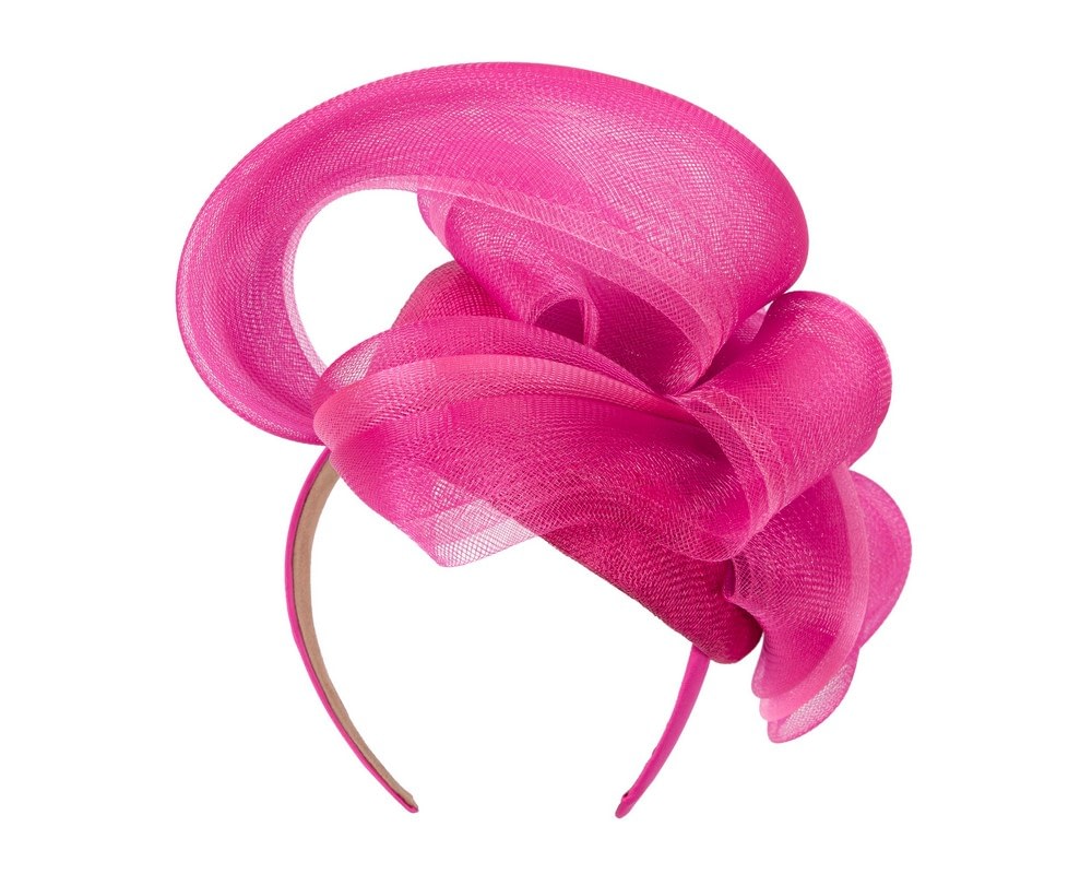 Large fuchsia fascinator by Fillies Collection - Fascinators Online Large fuchsia fascinator by Fillies Collection - Image 6
