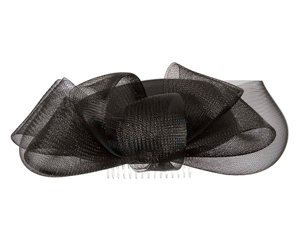 Black custom made special occasion hat by Cupids Millinery - Image 5