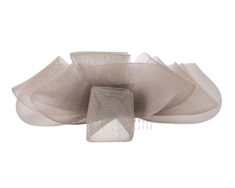 Grey custom made special occasion hat by Cupids Millinery - Image 6