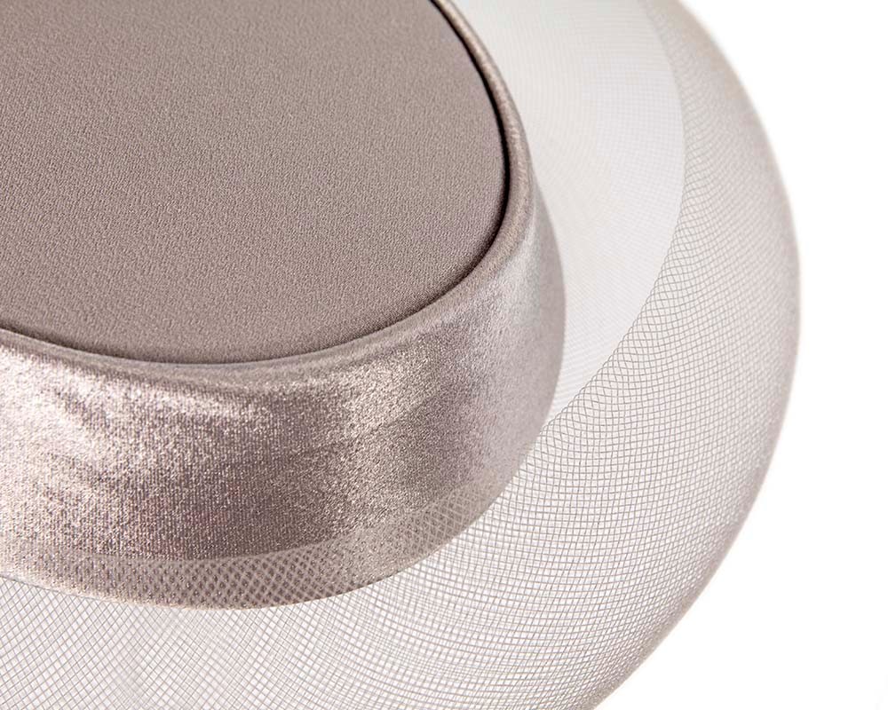 Grey custom made special occasion hat by Cupids Millinery - Image 5